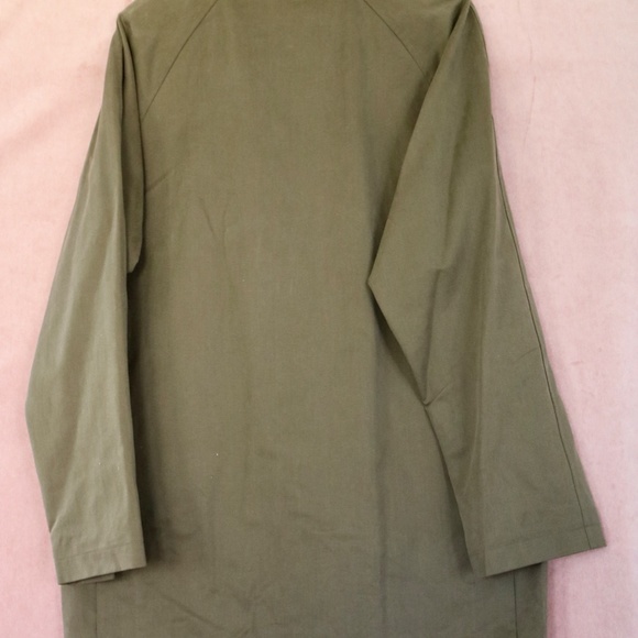 Burberry London Vintage Men's Car Coat or Hunting Jacket in Olive Green Size L - Picture 2 of 4